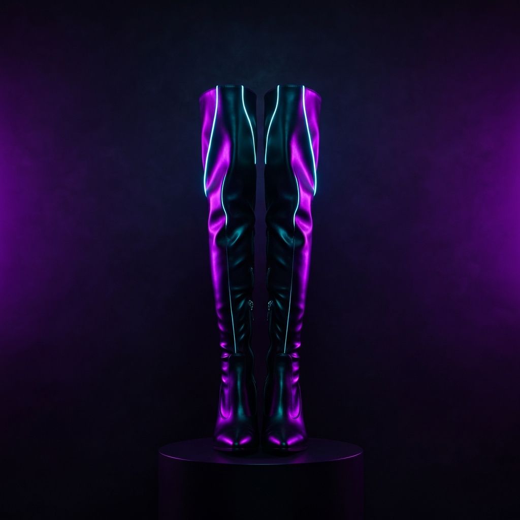 Obsidian Thigh Boots